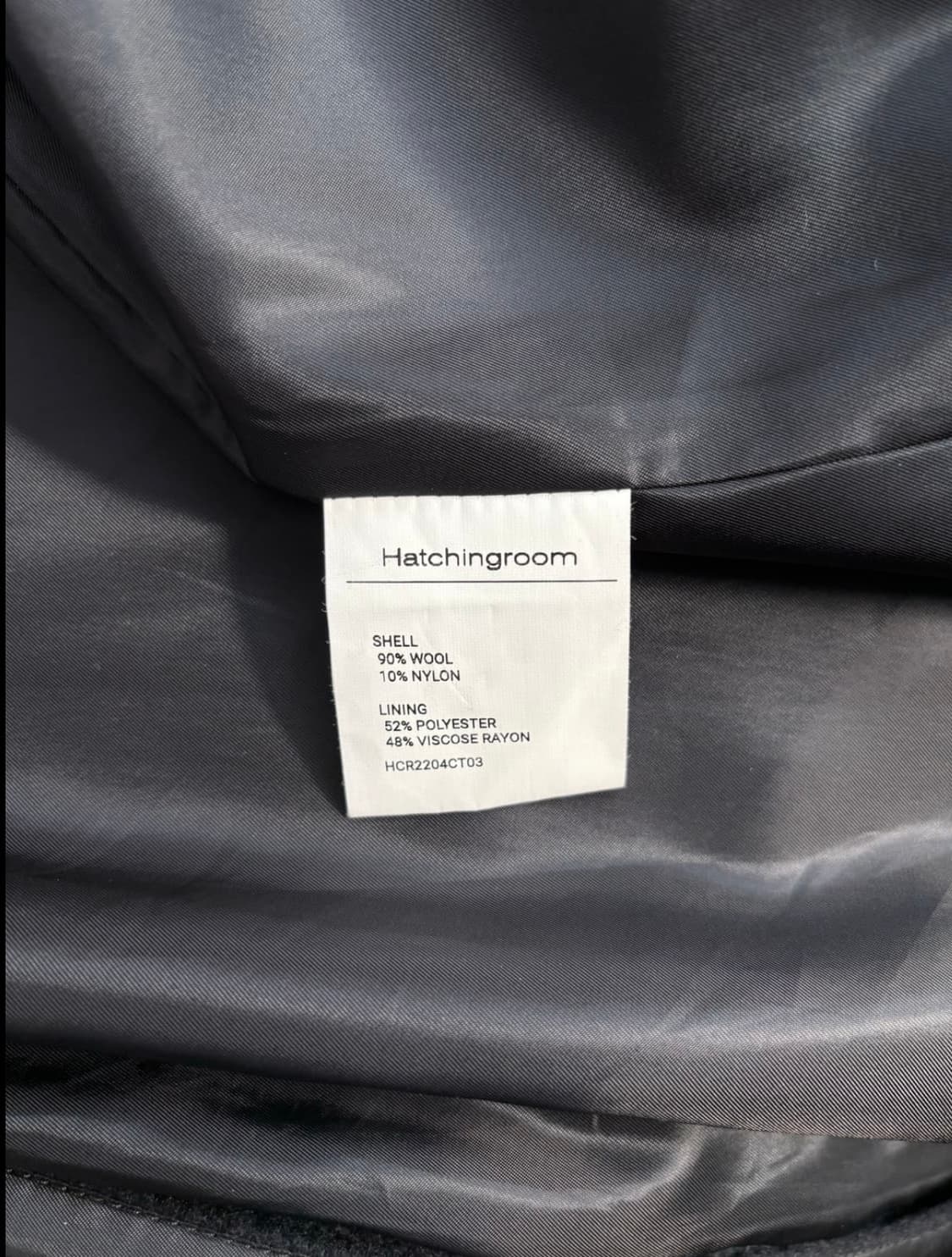 해칭룸 래글런(레글런) 슬리브 코트 네이비 상품이미지8