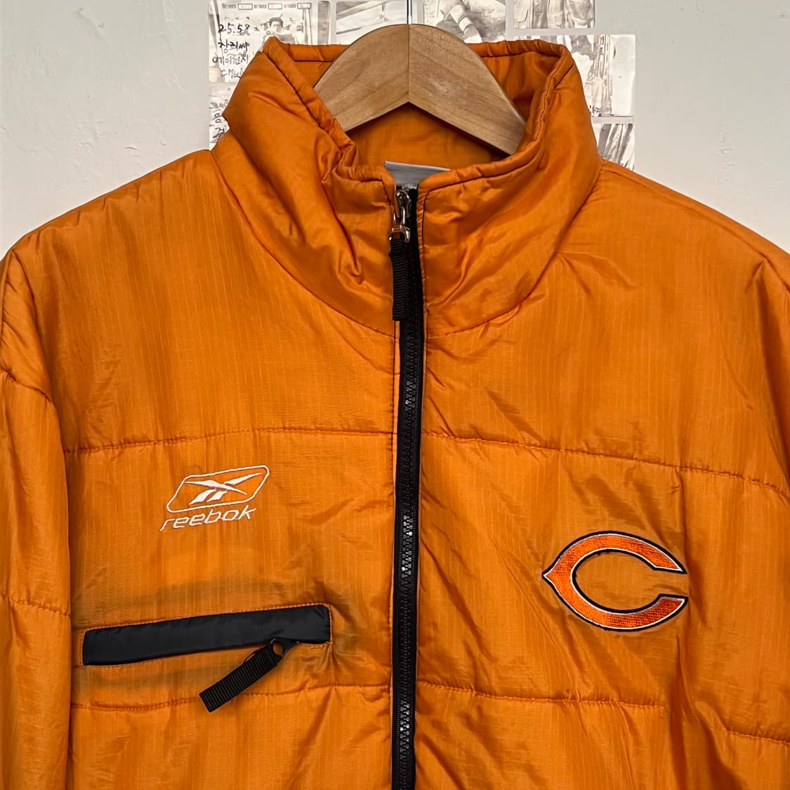 2000's 리복 시카고 베어스 패디드 자켓 상품이미지2