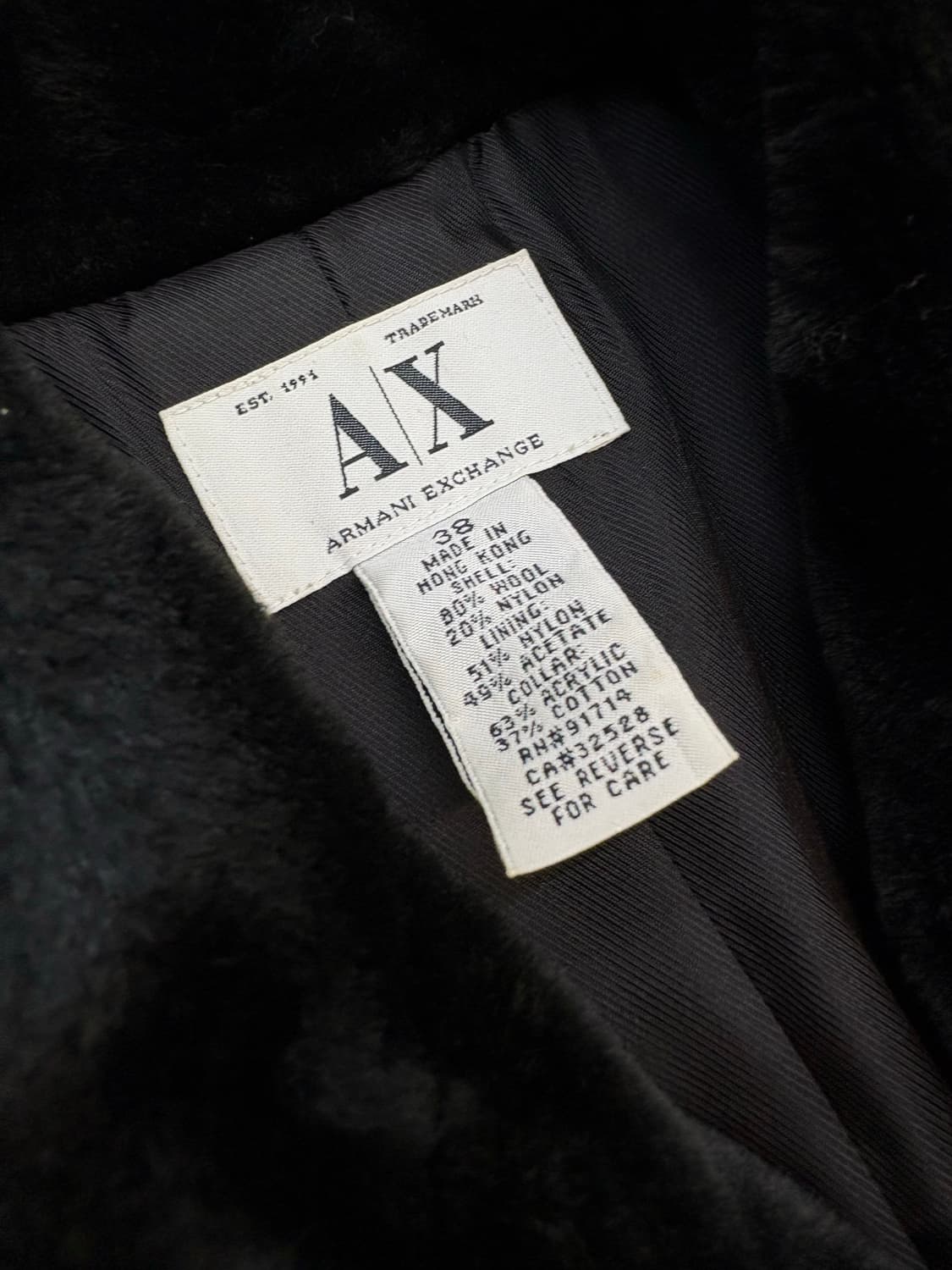 [ 38 ] 아르마니 익스체인지 퍼카라 울 코트 상품이미지5