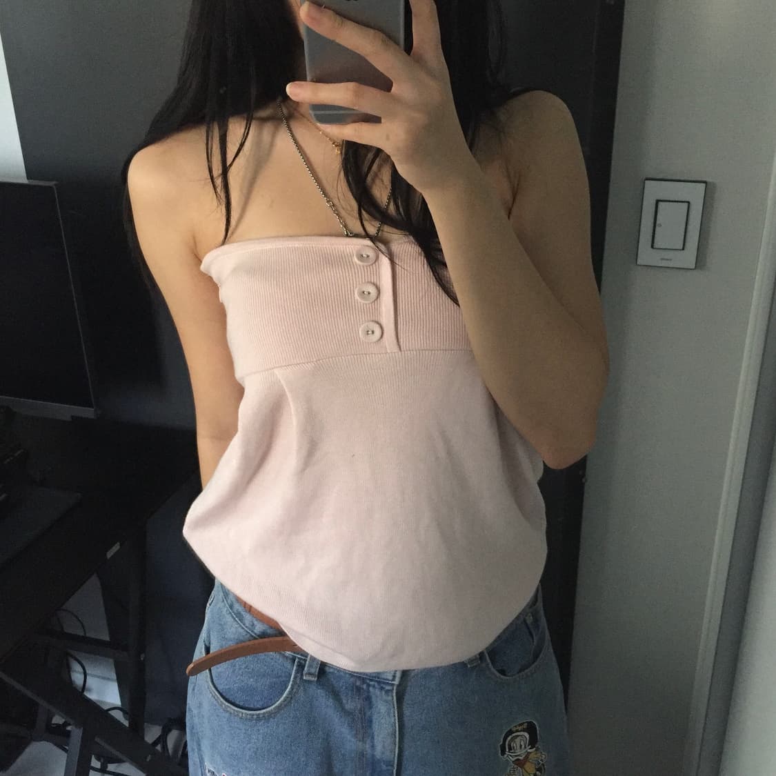 snidel 모리걸 하구미 오네갸루 쓰리버튼 상품이미지1