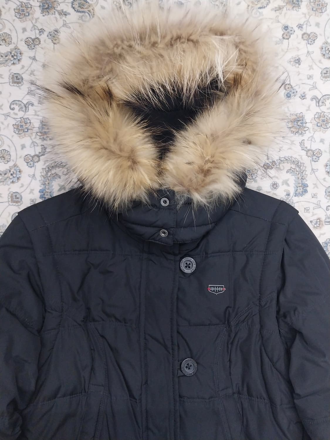 타미힐피거 퍼 후드 숏 패딩 (후드분리) (조끼분리) 상품이미지2