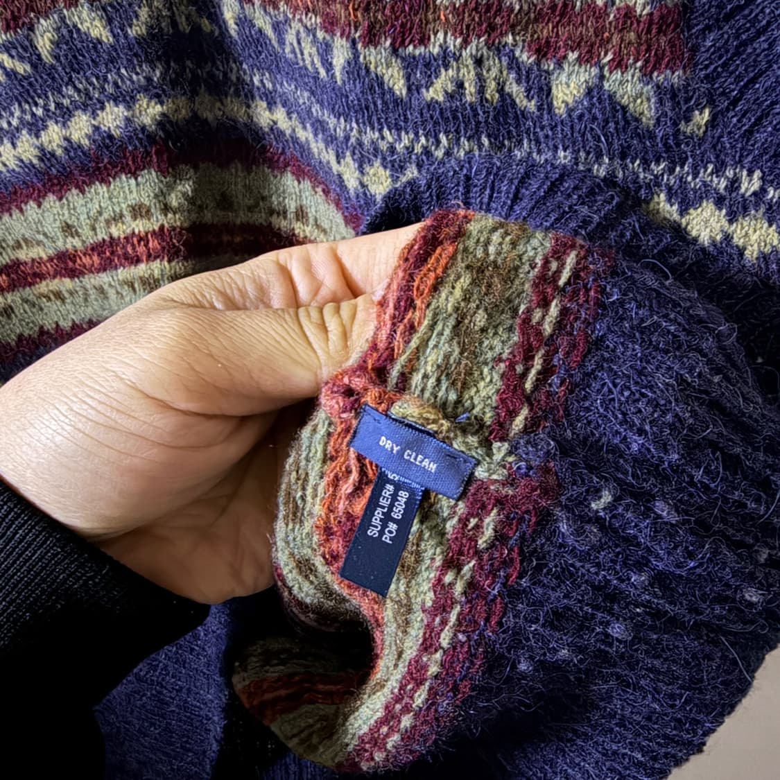 폴로 랄프로렌 알파카 울 체크 니트 베스트 M (95정도) 상품이미지6