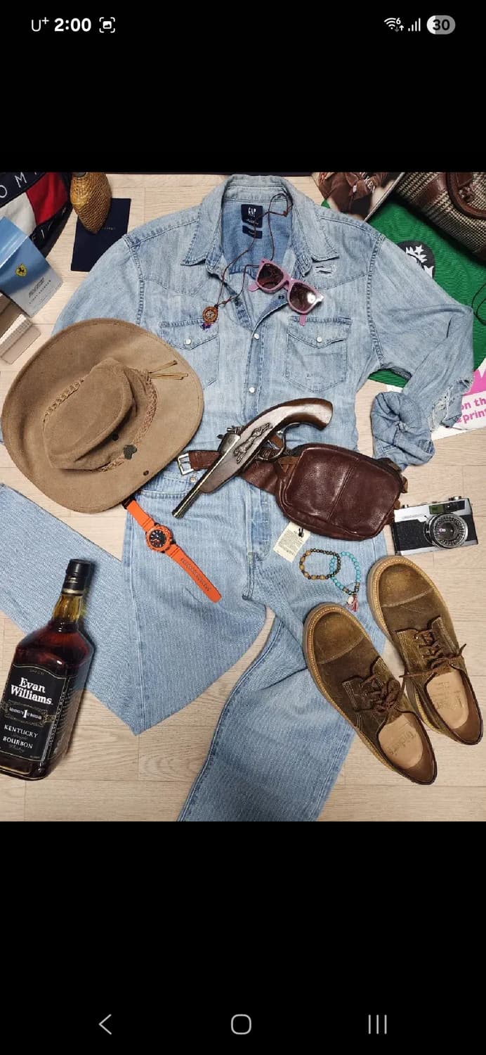 (새상품)LEVIS  워크 에스닉 웨스턴 데님 청바지 상품이미지3