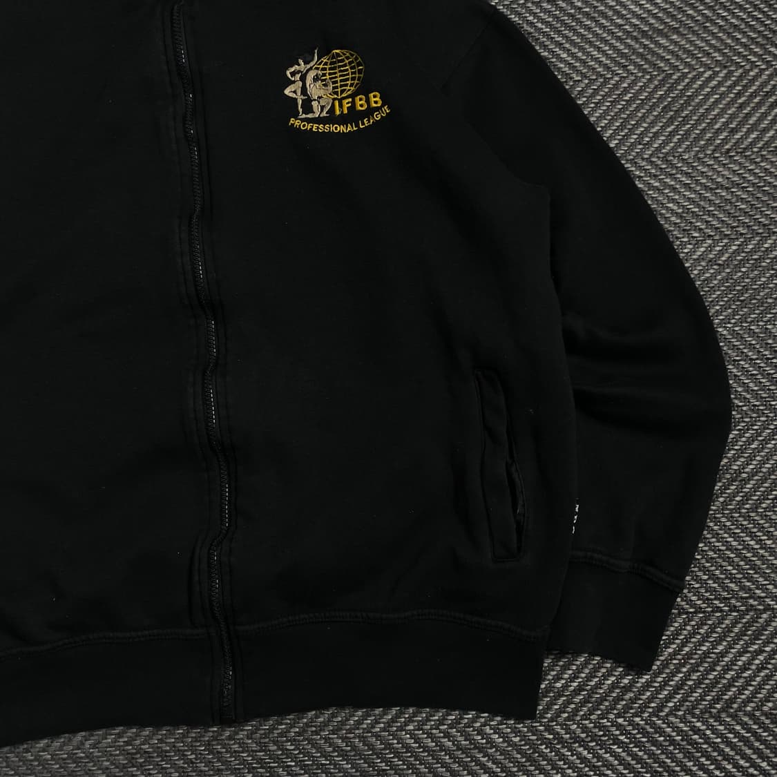 IFBB 프로페셔널 리그 빅로고 트레이닝 집업y 3976 상품이미지4