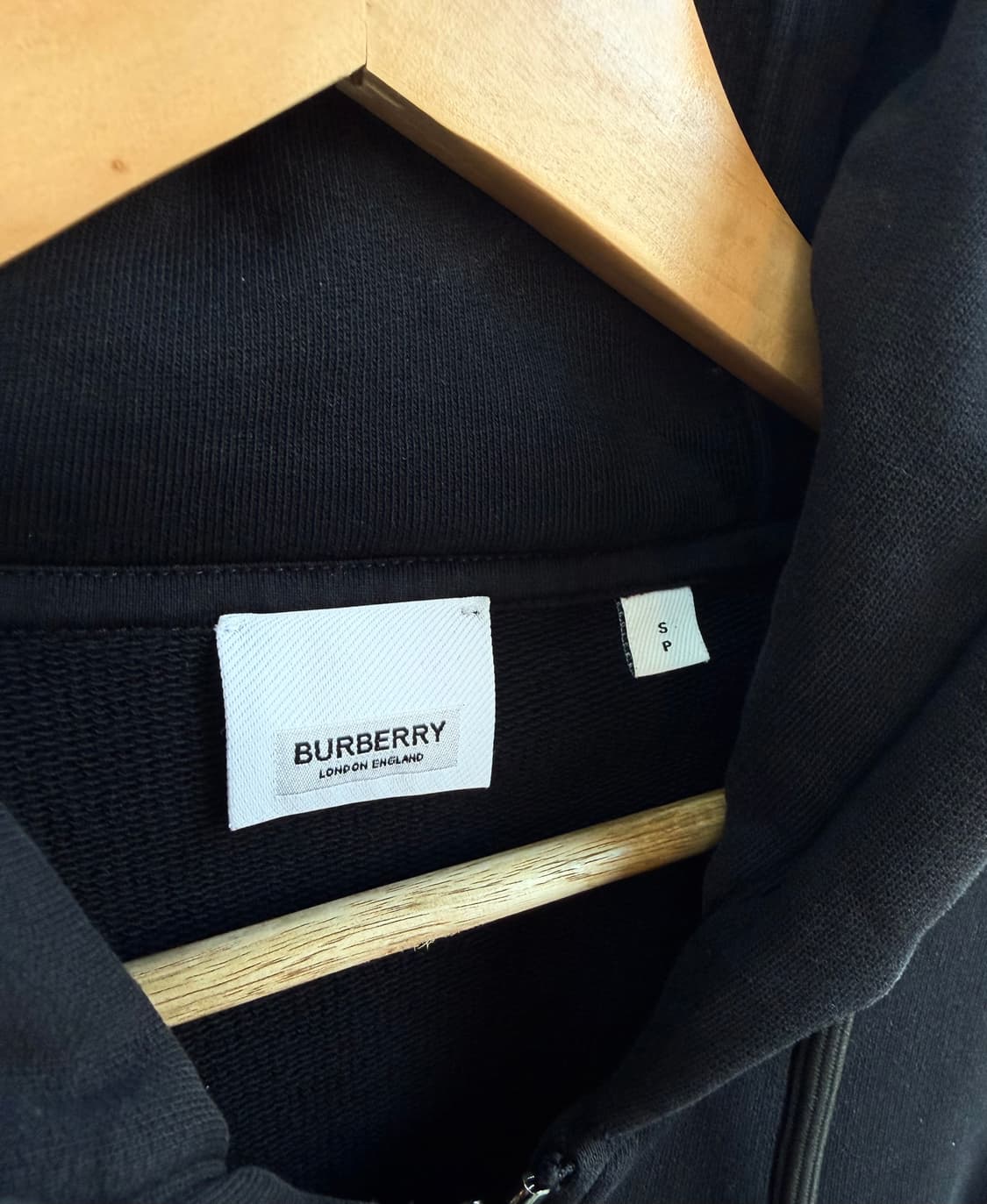 95~100/ 버버리 체크 패널 신형 후드집업 상품이미지6