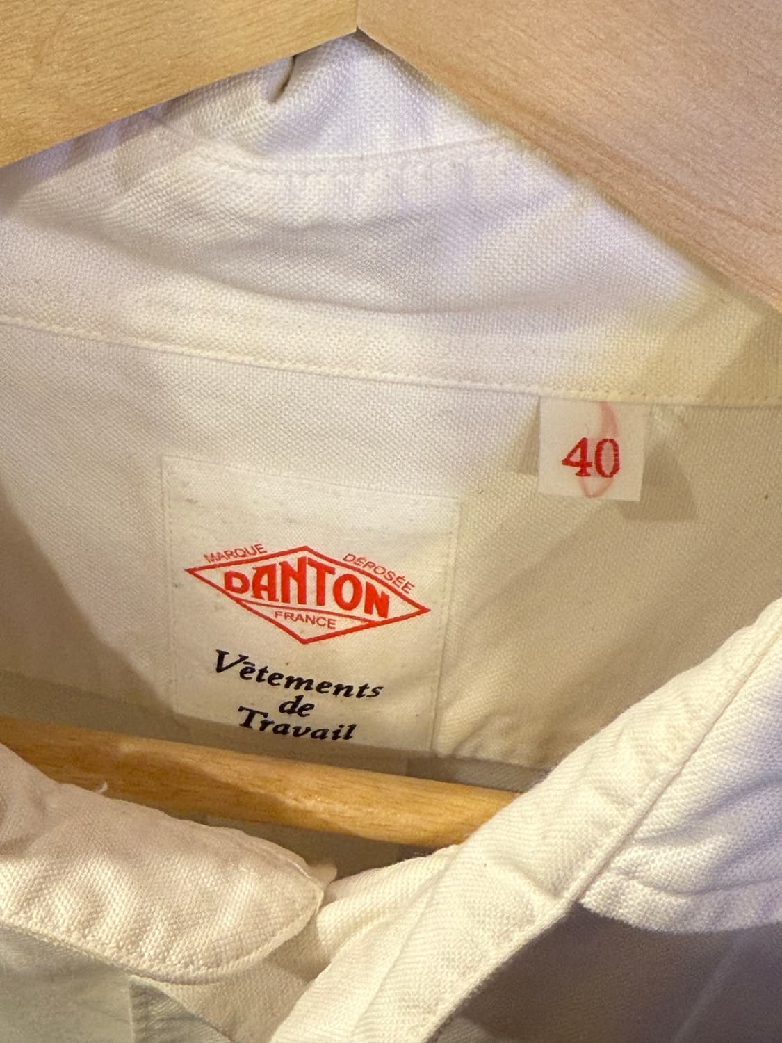 단톤 화이트 하프 셔츠 상품이미지2