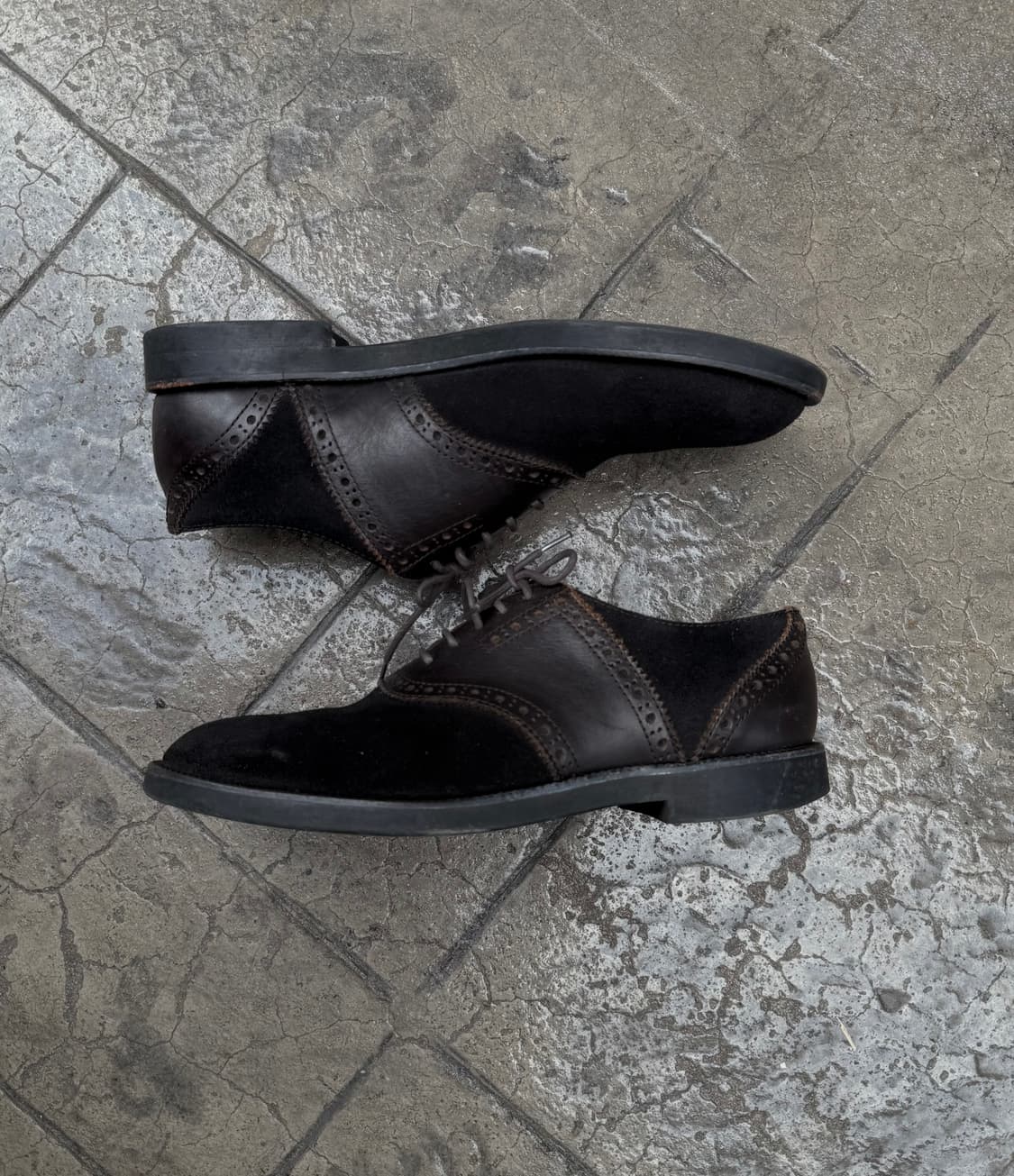 꼼데가르송 옴므 레더 스웨이드 도킹 슈즈 상품이미지1