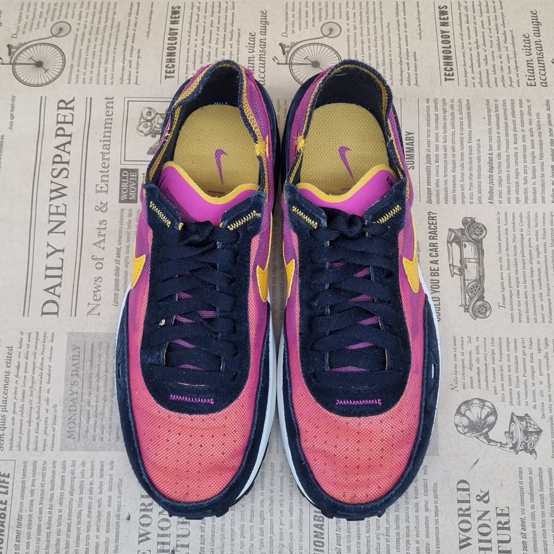 나이키 와플원 엑티브 푸시아 스니커즈240 상품이미지2