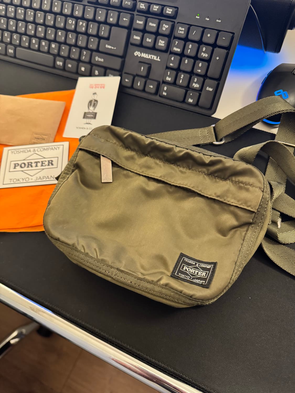 [OS]포터 프레임 숄더백 카키 상품이미지2
