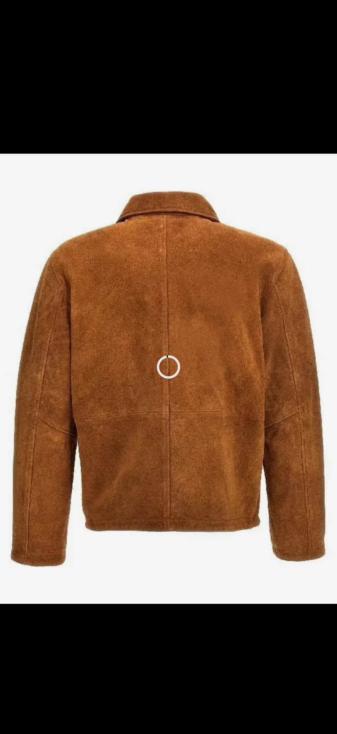 선 플라워 브라운 스웨이드 집업자켓 XL 상품이미지2