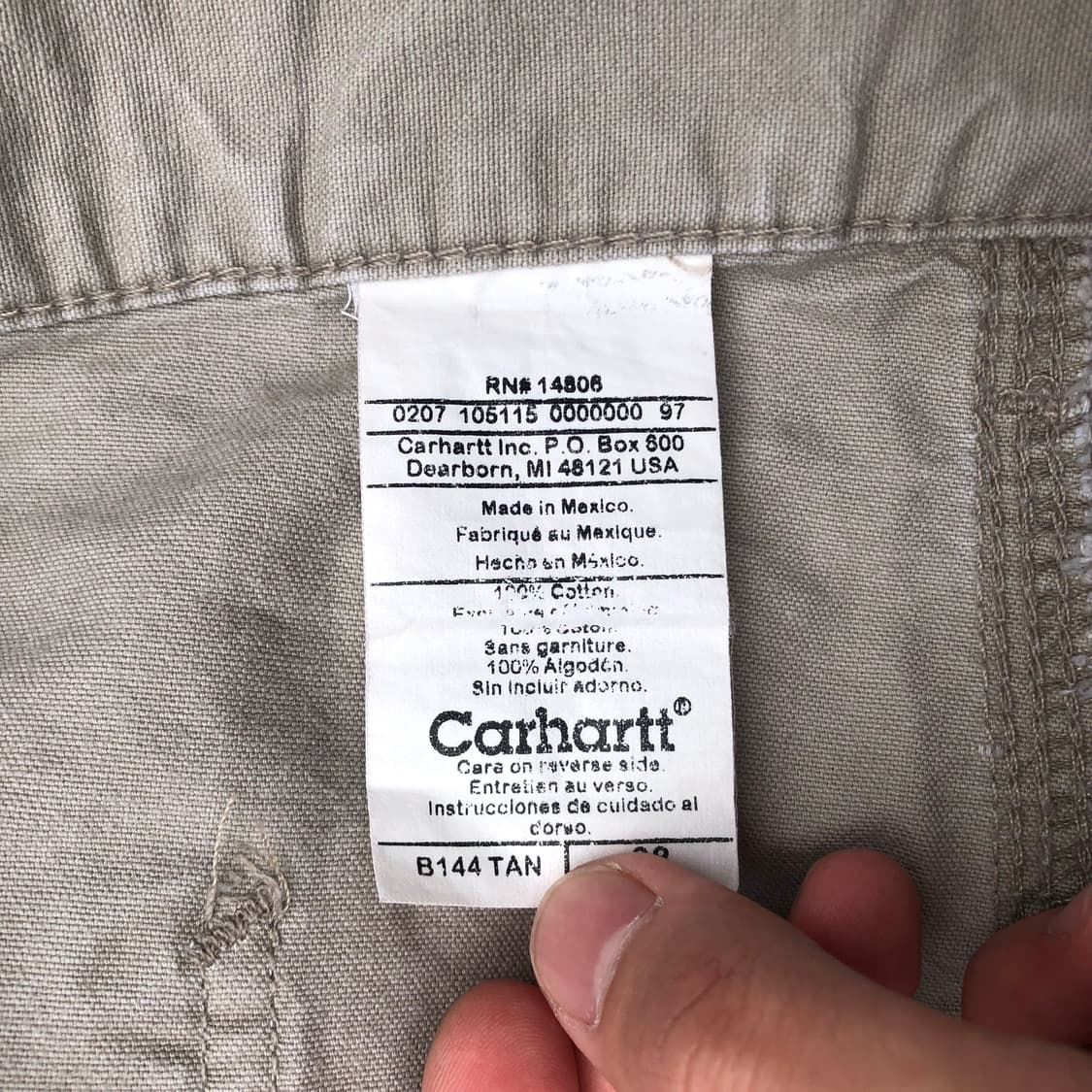칼하트 카펜터 쇼츠 반바지 36 (8147 FAT) 상품이미지3