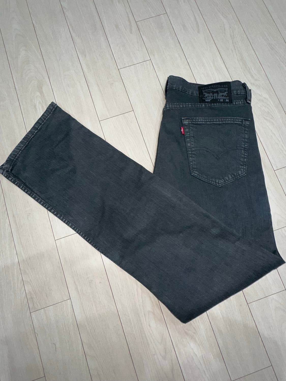 34] 리바이스 505 데님 팬츠 블랙 그레이 상품이미지1