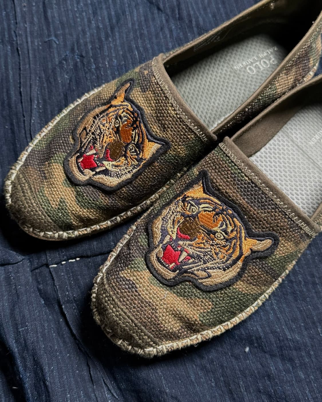 폴로 랄프로렌 바론 카모 벌랩 에스파드류 US 9.5 상품이미지3