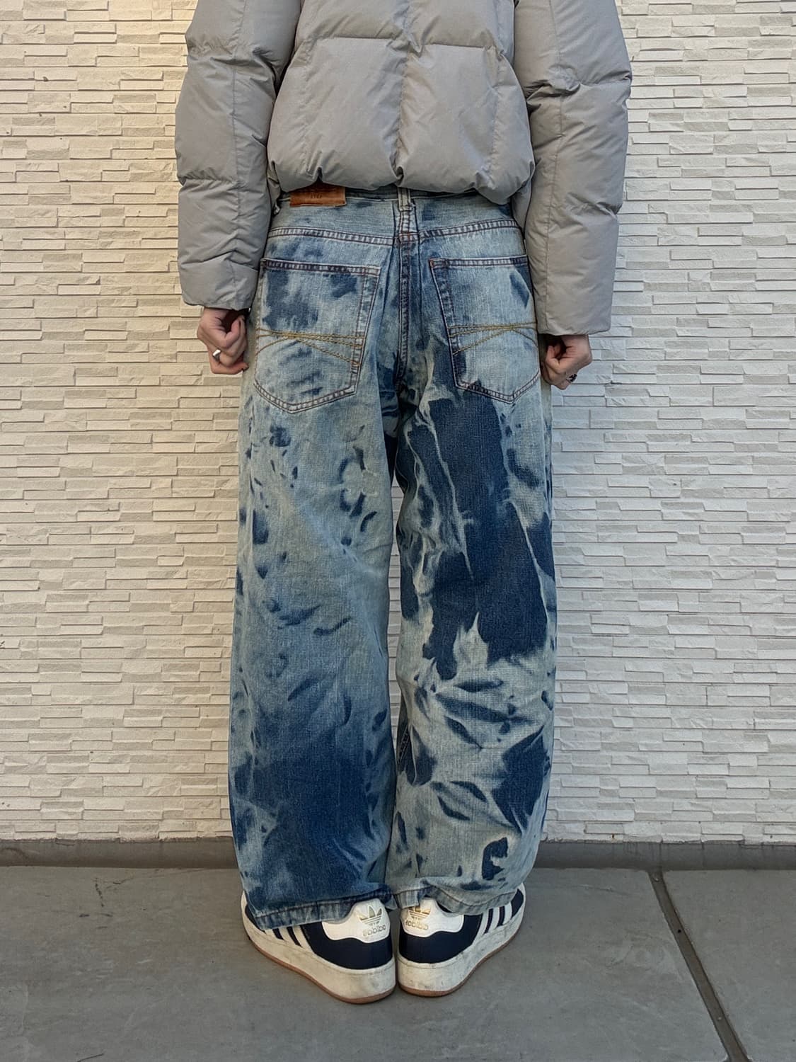 90s ECKO UNLTD 올드스쿨 블리치 타이 다이 데님 팬츠 상품이미지3