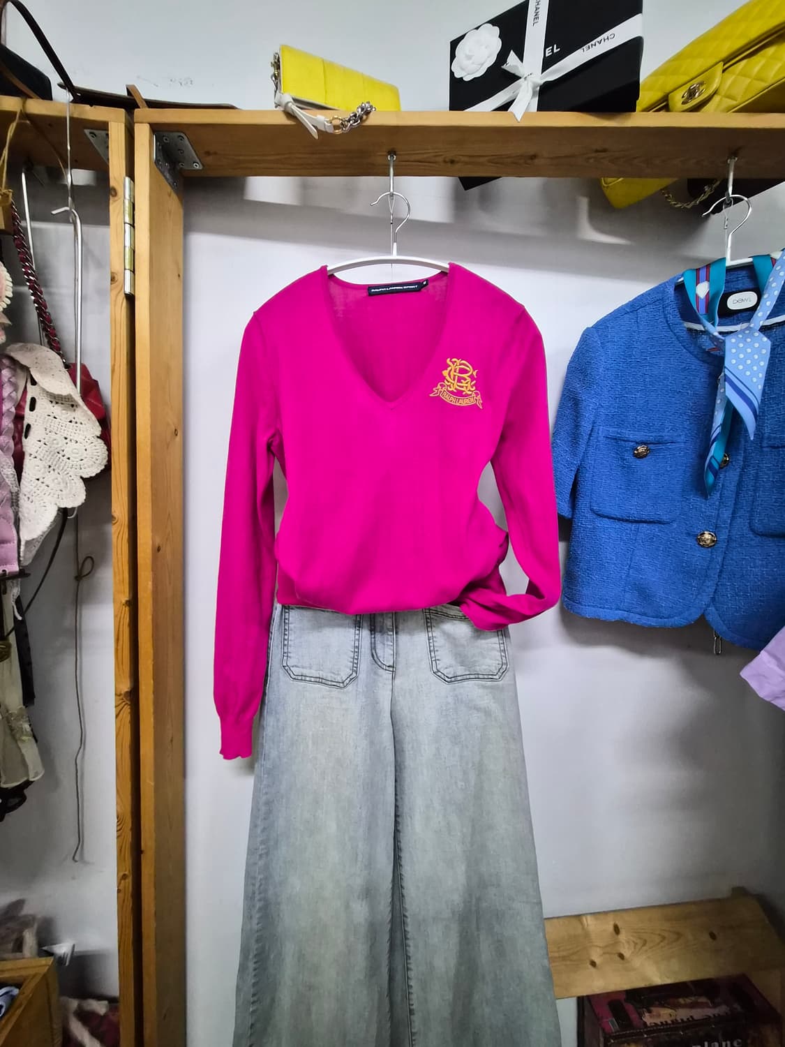 폴로랄프로렌 코튼 브이넥 니트 상품이미지1