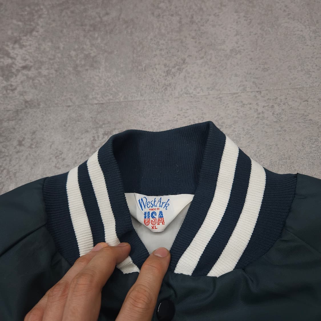 USA 빈티지 뉴욕 양키스 사틴 바시티 자켓 상품이미지3