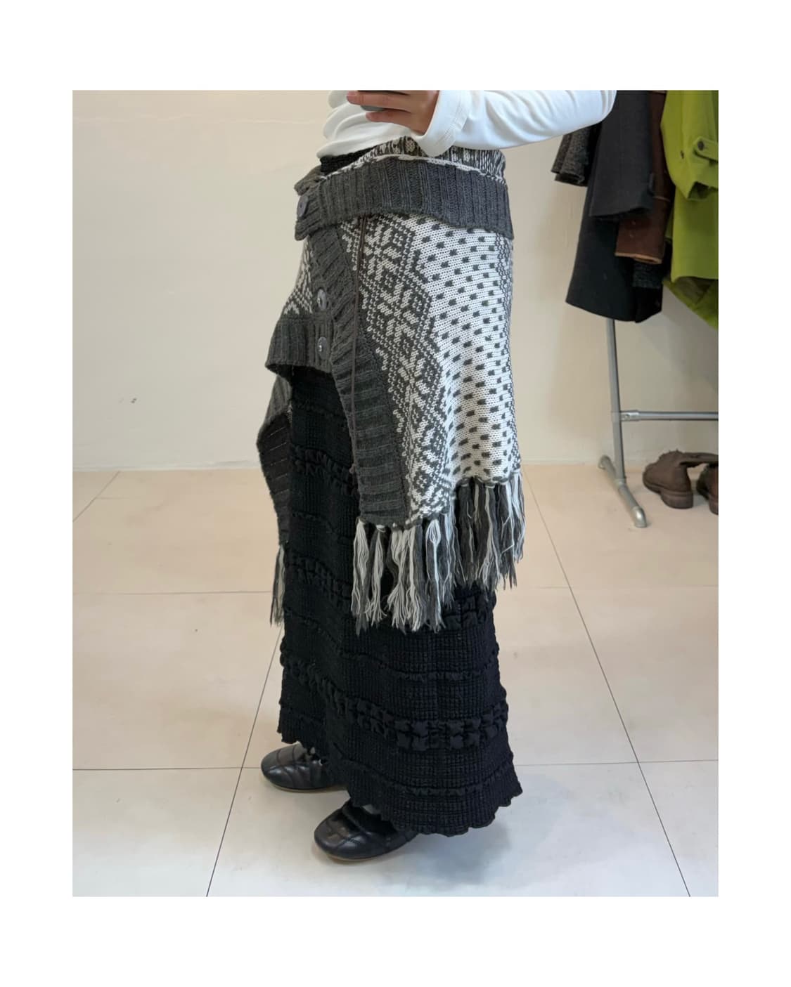 빈티지 레이어드 스커트 상품이미지2