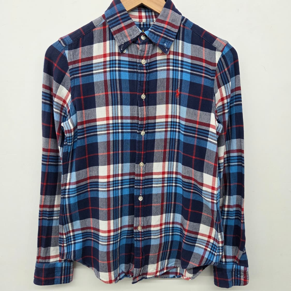 폴로 랄프로렌 체크 셔츠 남방 긴팔 여xs 상품이미지2