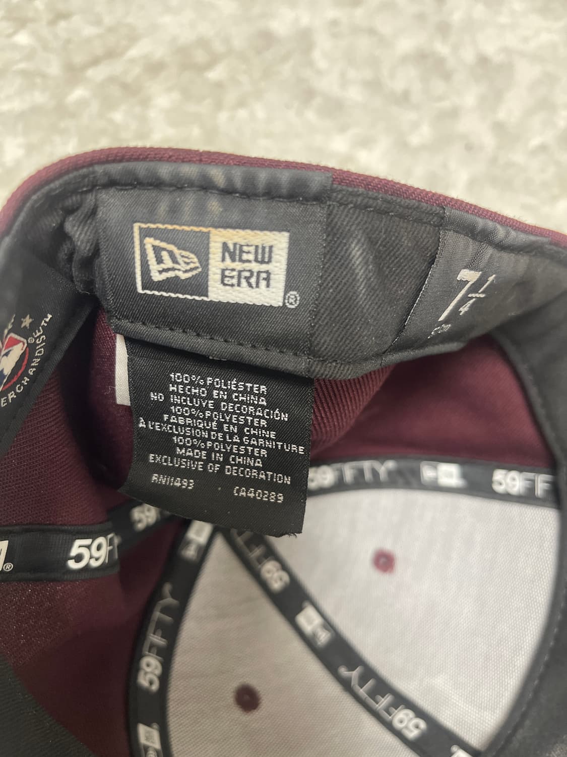뉴에라 59fifty 뉴욕 양키즈 버건디 상품이미지4