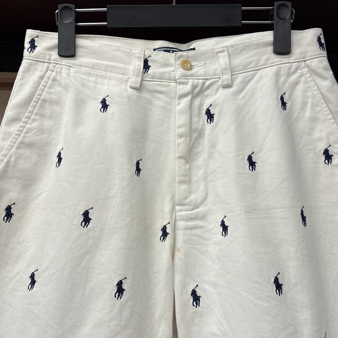 90s 폴로 랄프로렌 시그니처 포니자수 올오버 쇼츠팬츠 N1107   상품이미지3