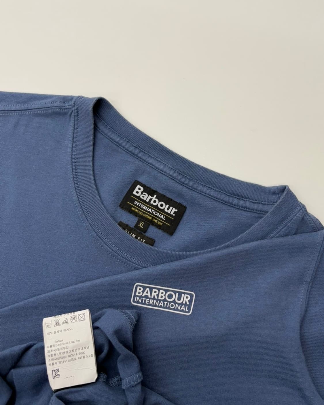 Barbour 바버 인터네셔널 로고 반팔티 상품이미지1