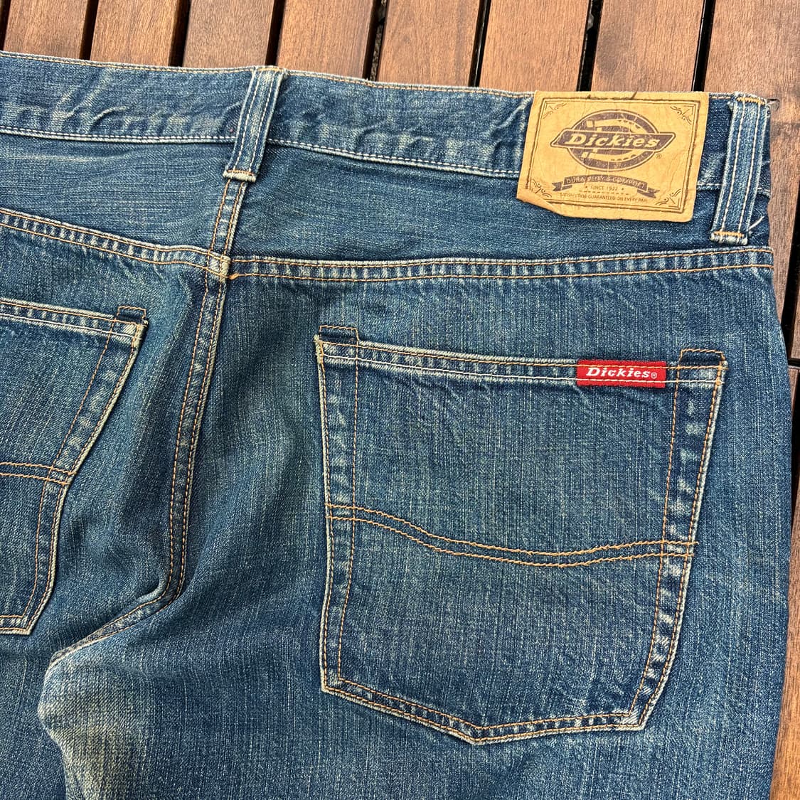 (35) 디키즈 중청 와이드핏 데님 팬츠 상품이미지4