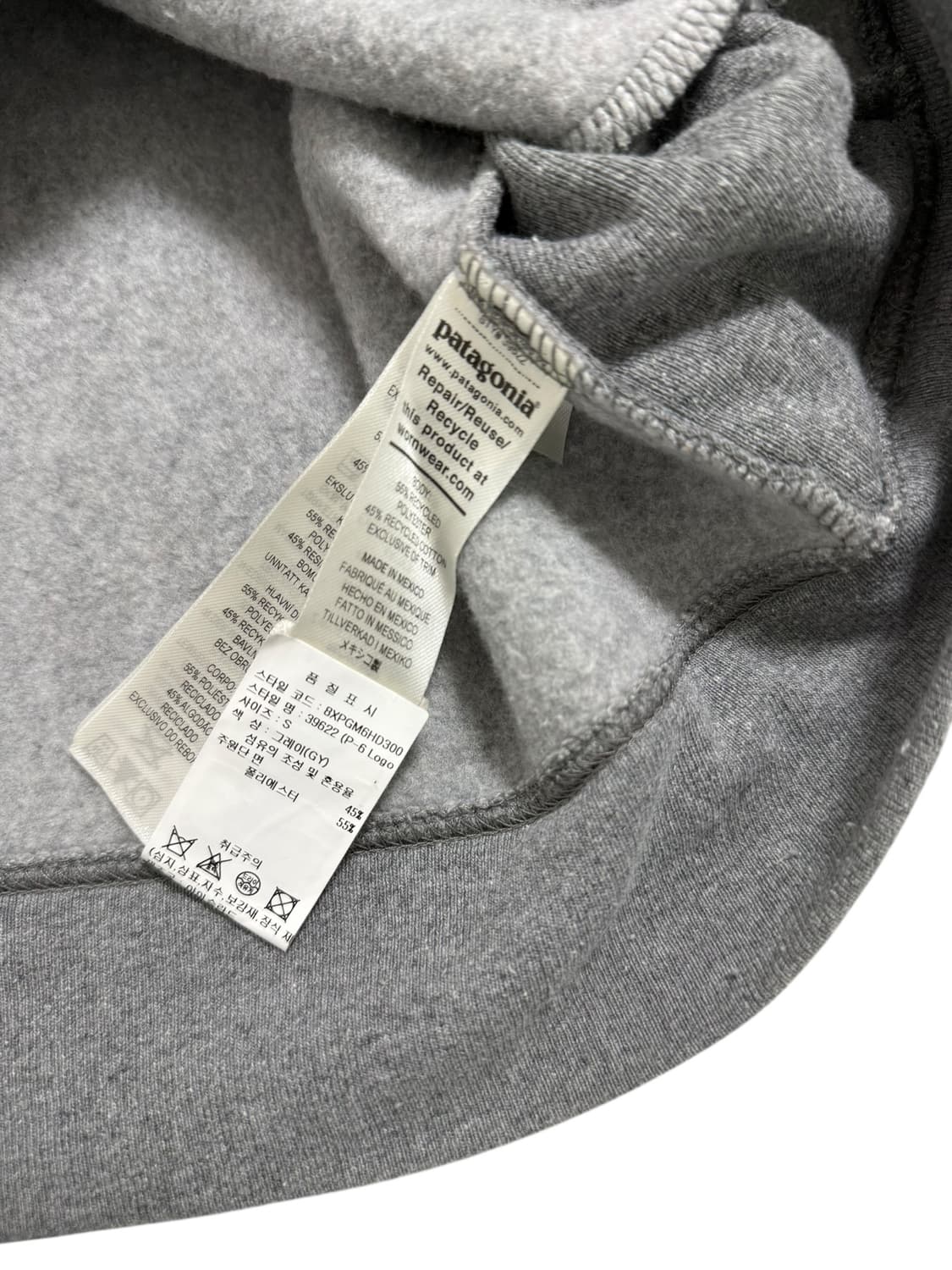 파타고니아 그레이 후드티 상품이미지6