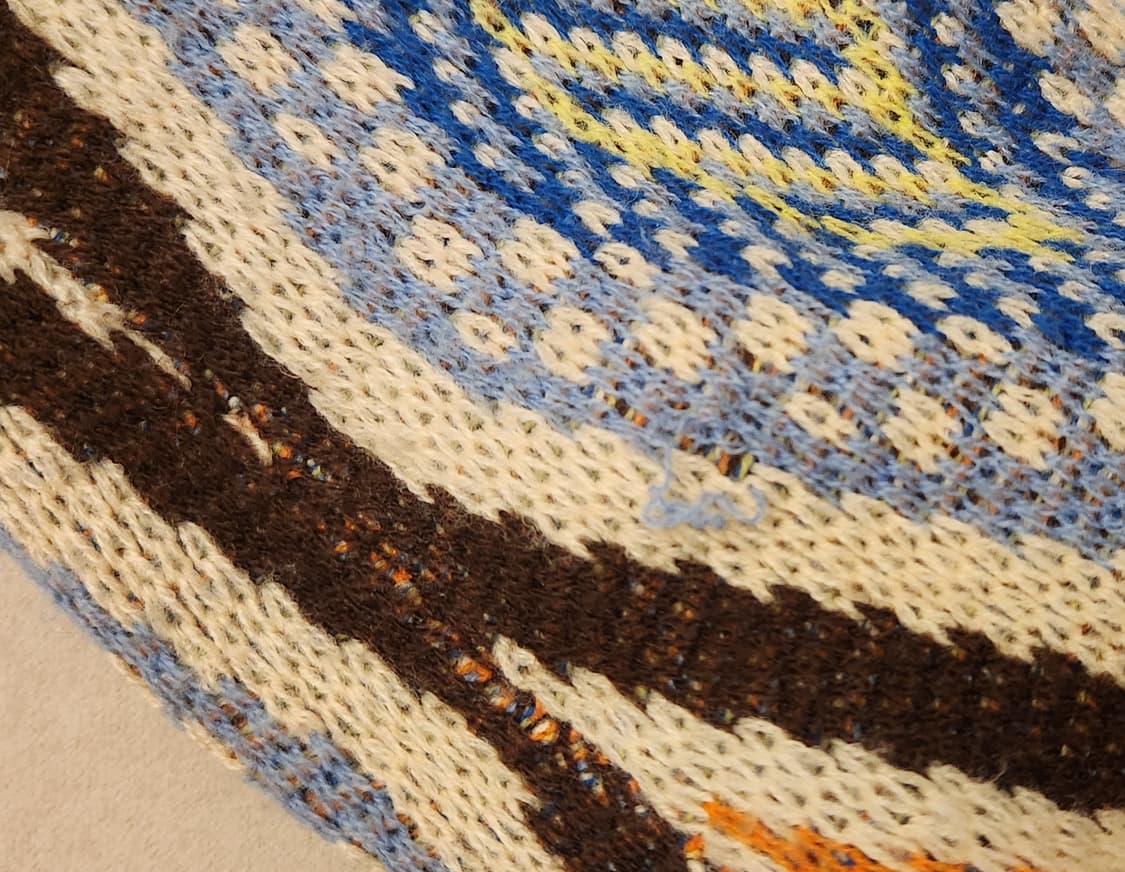 빈티지 아가일 포인트 오버핏 니트 가디건 상품이미지3