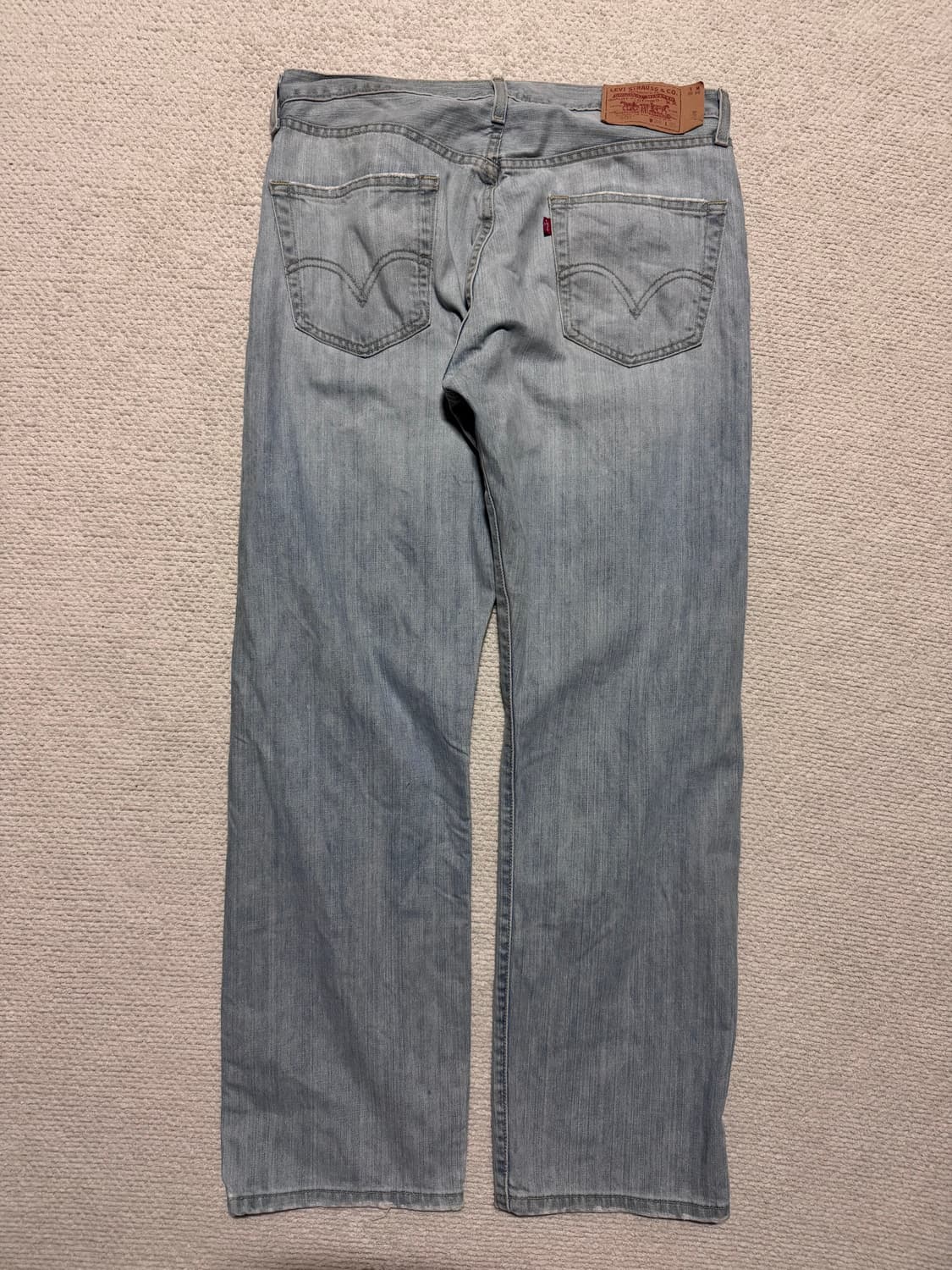 00s Mexico 리바이스 501 연청 워싱 데님 34사이즈 상품이미지5