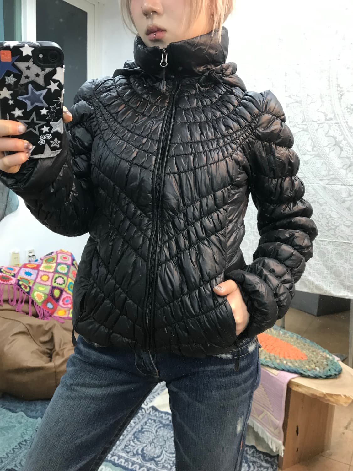 라푸마 여성 퀼팅 후드경량패딩  상품이미지2