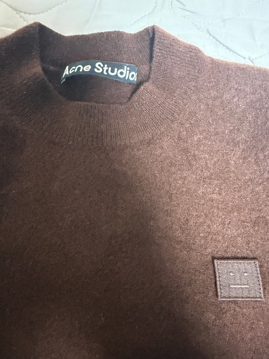 아크네 스튜디오 페이스 패치 울 니트 XS 상품이미지3