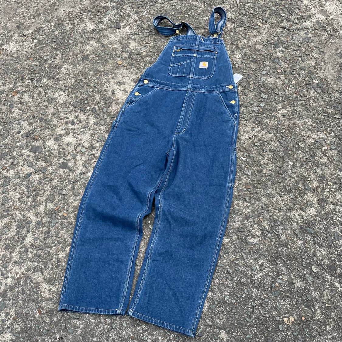 칼하트 데님 오버롤 팬츠 상품이미지2