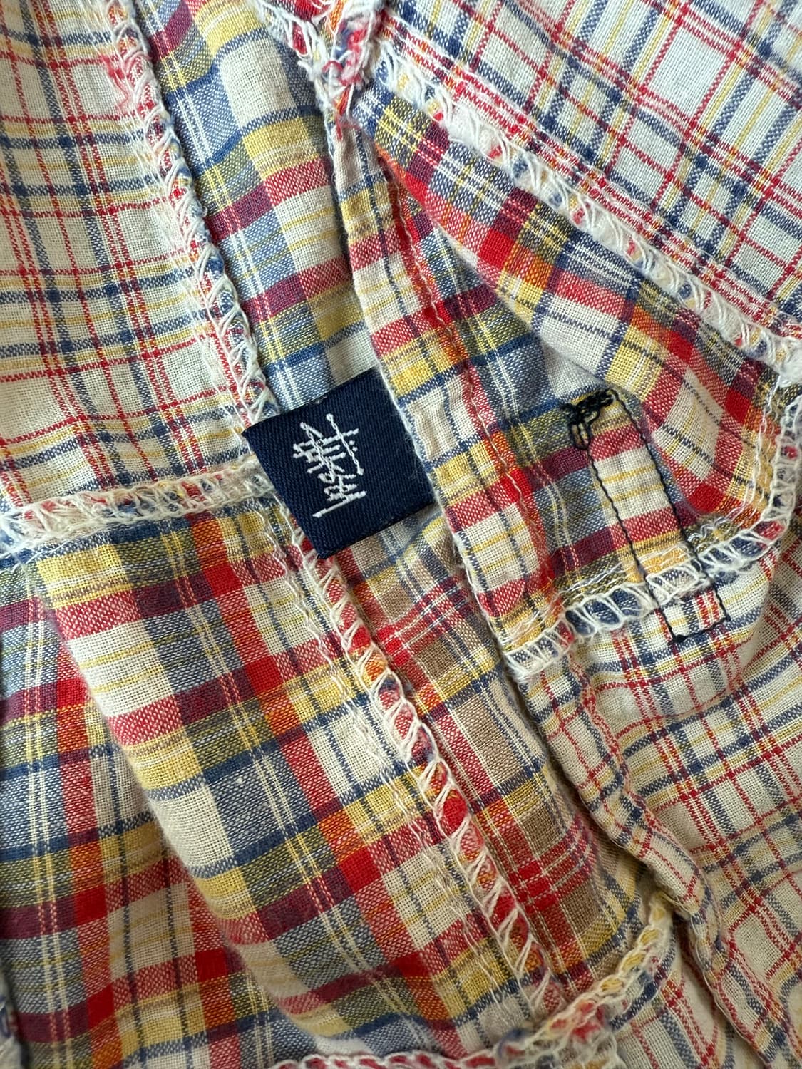 90s 올드 스투시 체크 셔츠 상품이미지4