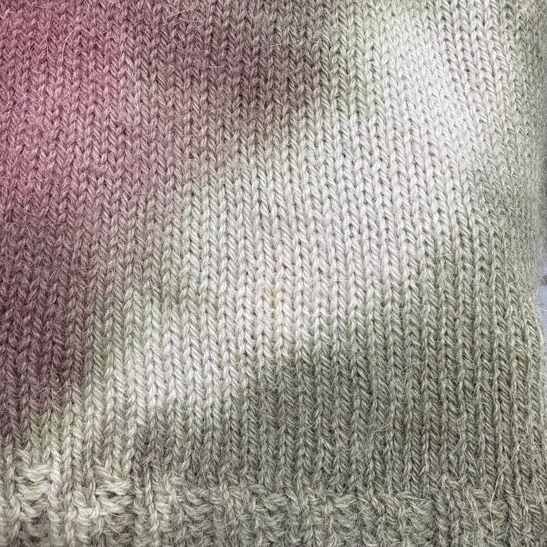 80's Tela  Alpaca 타이다이 핸드메이드 그런지 니트  상품이미지5