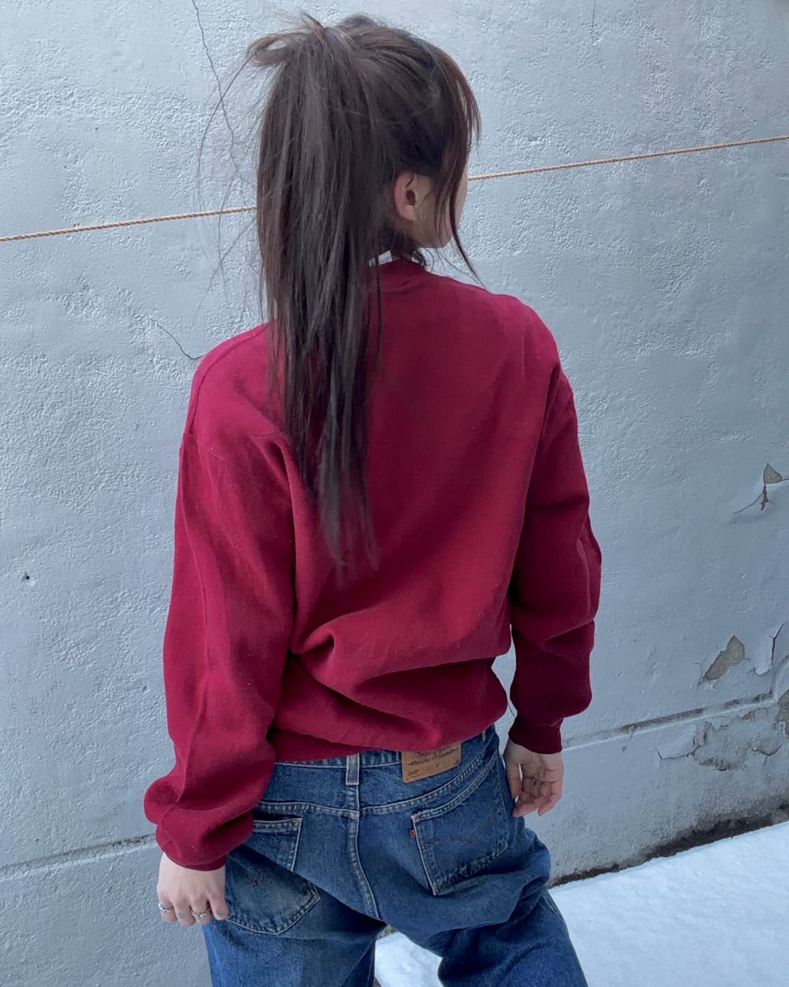 90s RUSSELL U.S.A bama sweat shirt T 상품이미지3