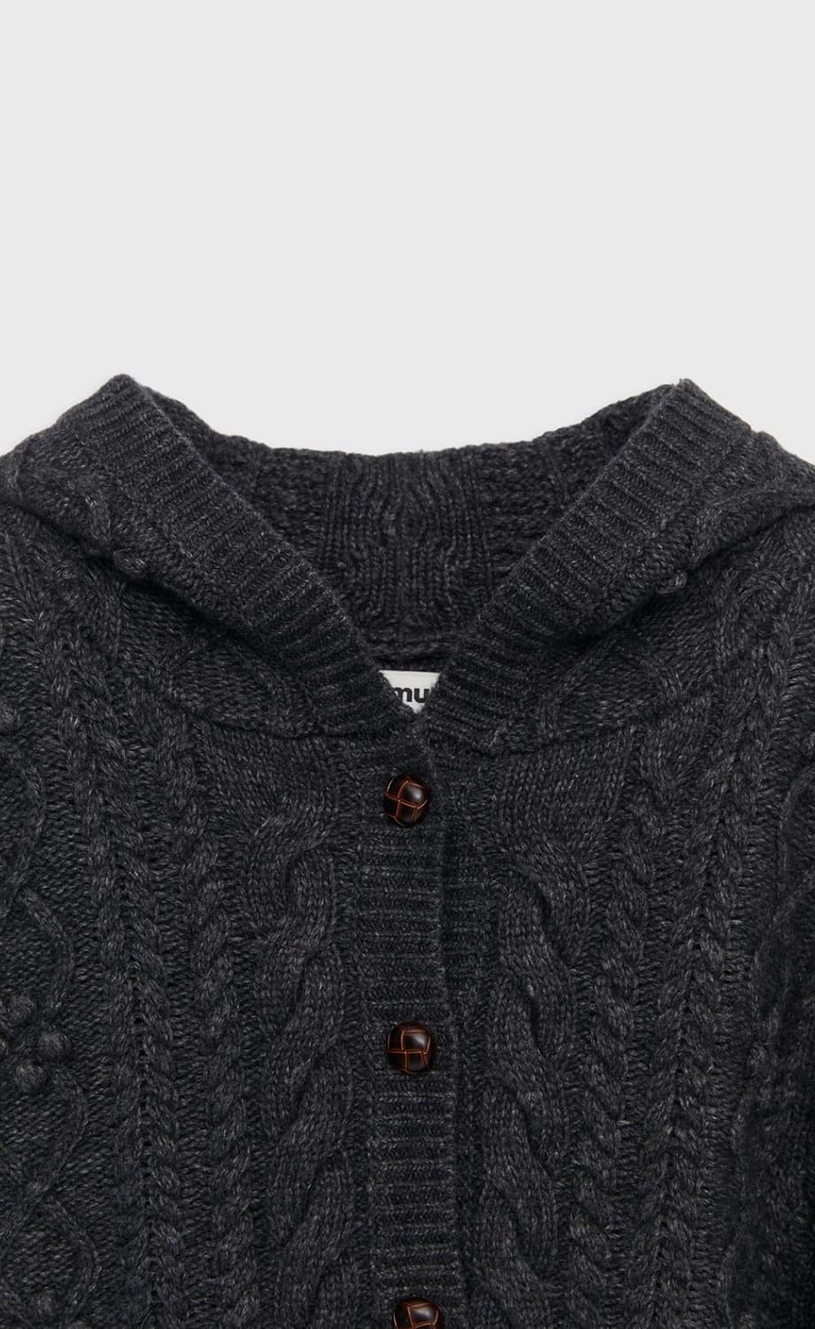 (새상품) 버뮬라 CABLE HOODIE CARDIGAN 상품이미지3