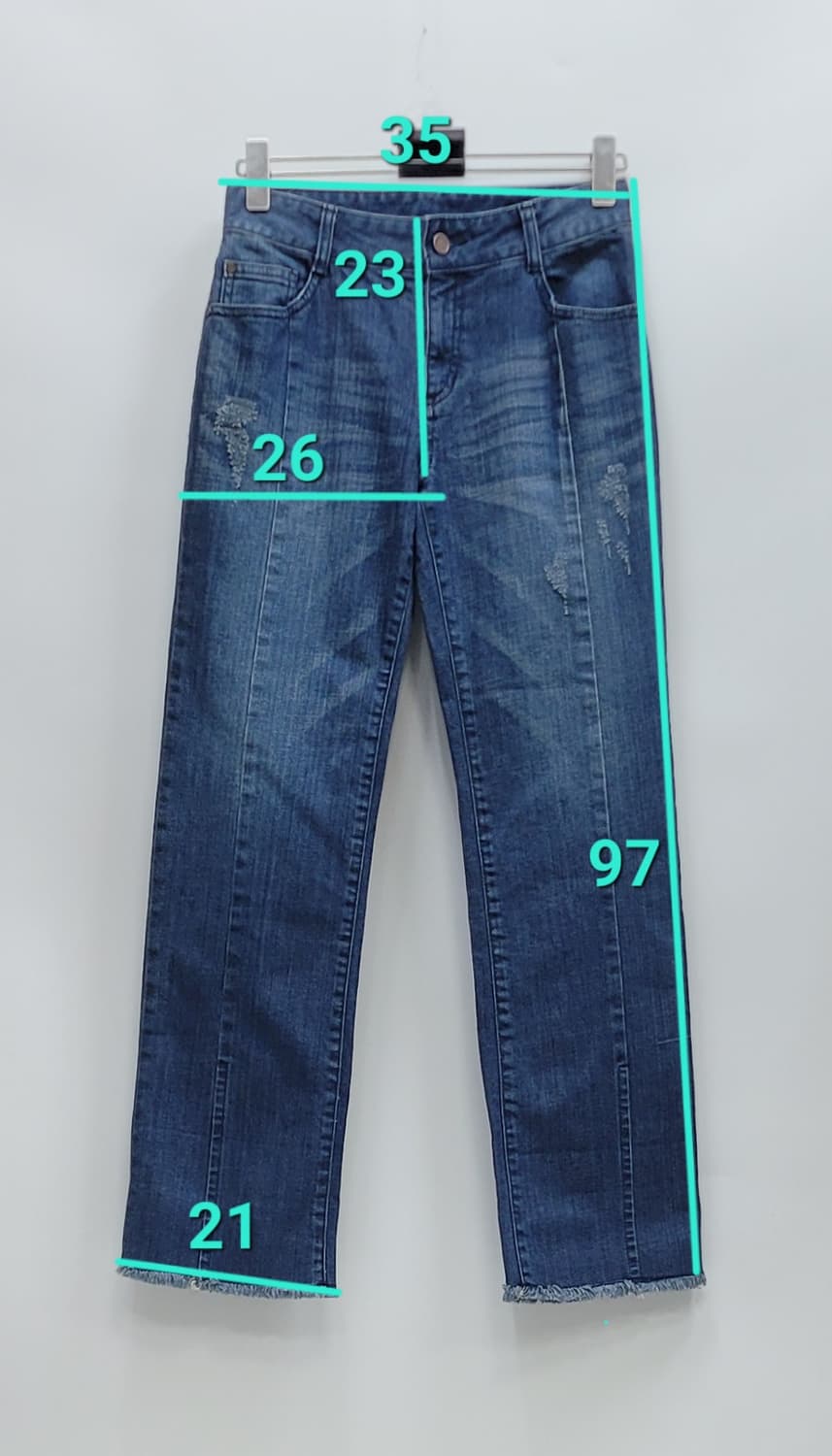보브 V+eL 아티스트 레트링 컷팅 청바지 / 여 55 (64-94)  상품이미지10