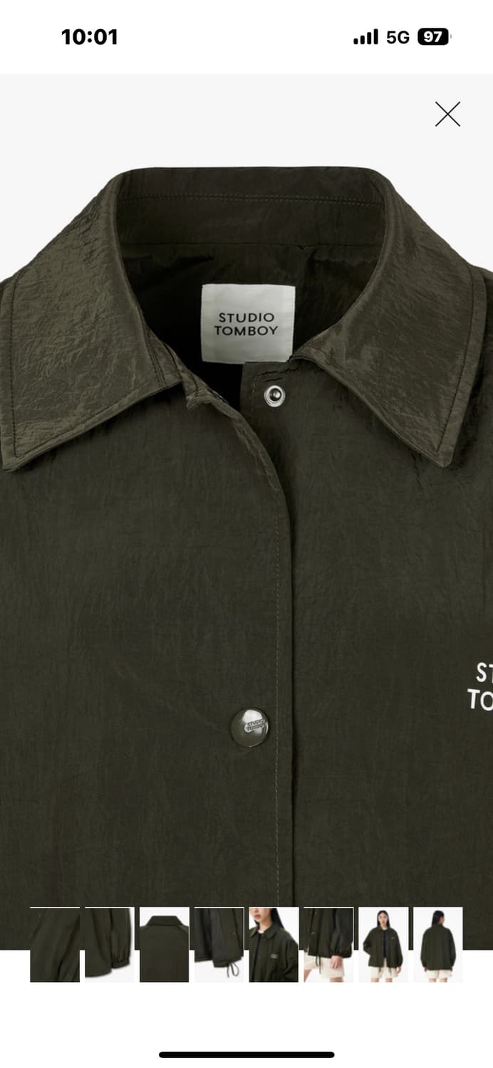 톰보이 오버핏 블루종 상품이미지5