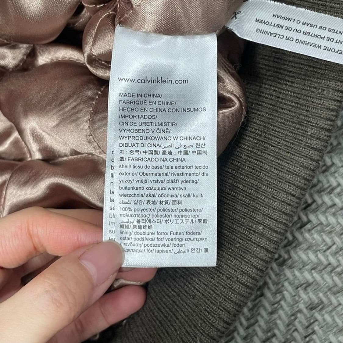캘빈클라인 금장 로고 바시티 점퍼 v0089 상품이미지7