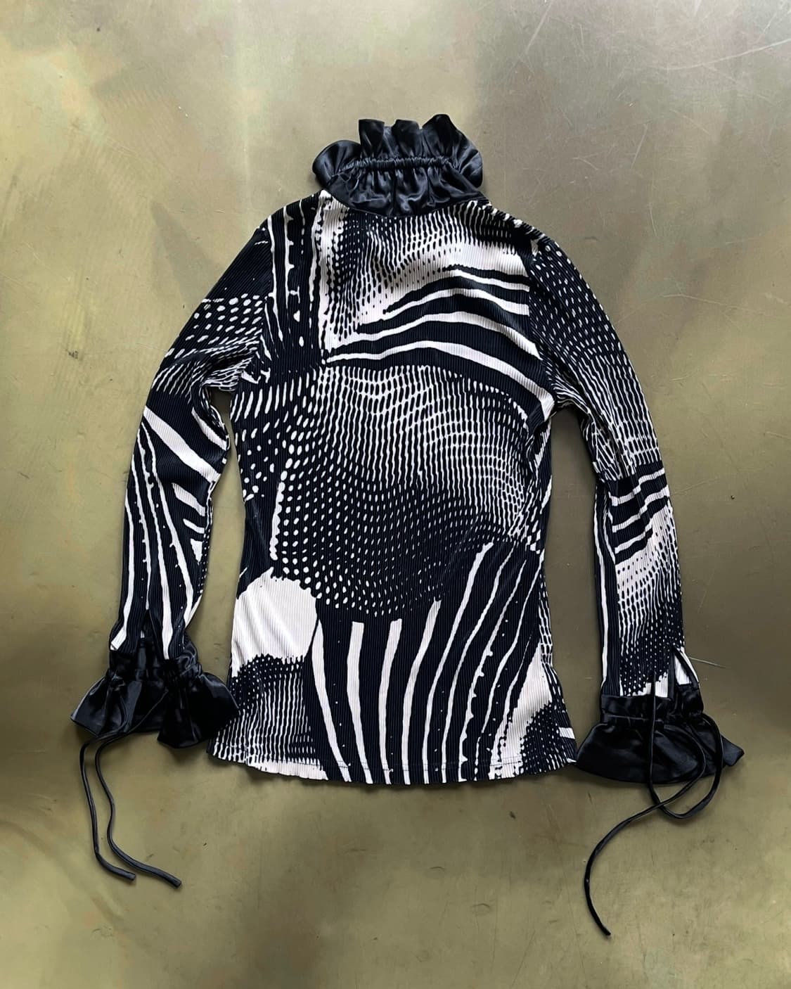 Jpn Vintage Psychedelic Pleats Top 상품이미지8
