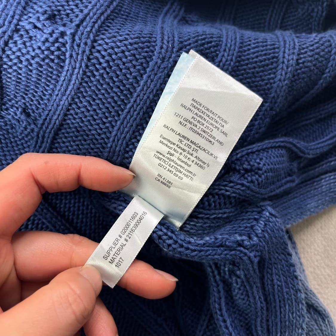 105 폴로랄프로렌 신형 브이넥 꽈배기 니트 상품이미지8