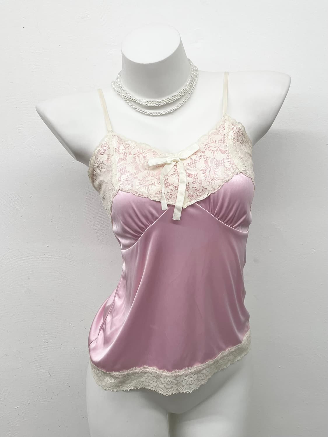 히메갸루 레이스 셔링 슬립 상품이미지1