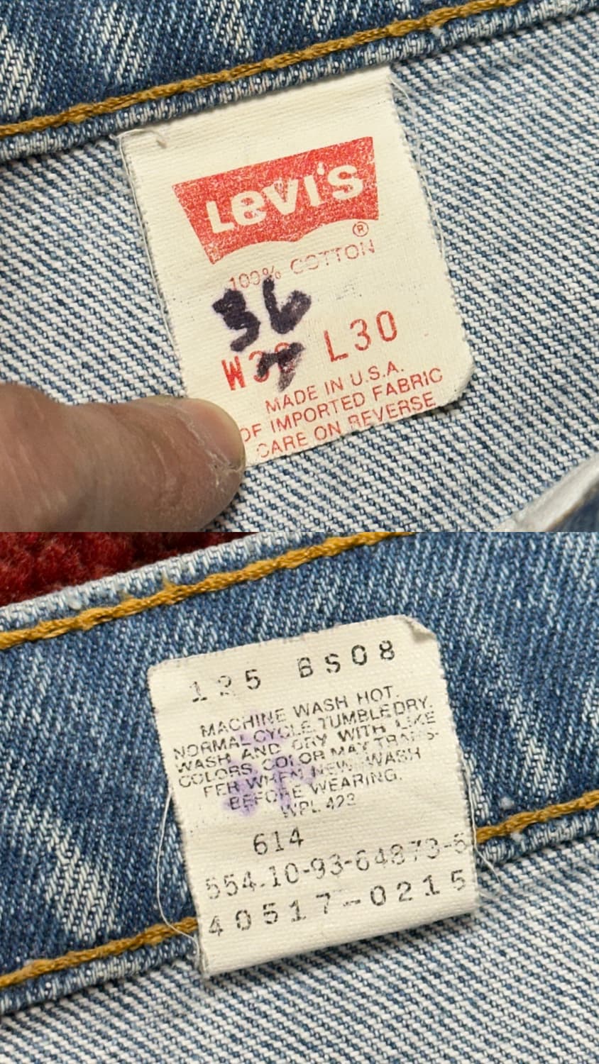 90's USA Made 리바이스 517 오렌지탭 부츠컷 상품이미지9