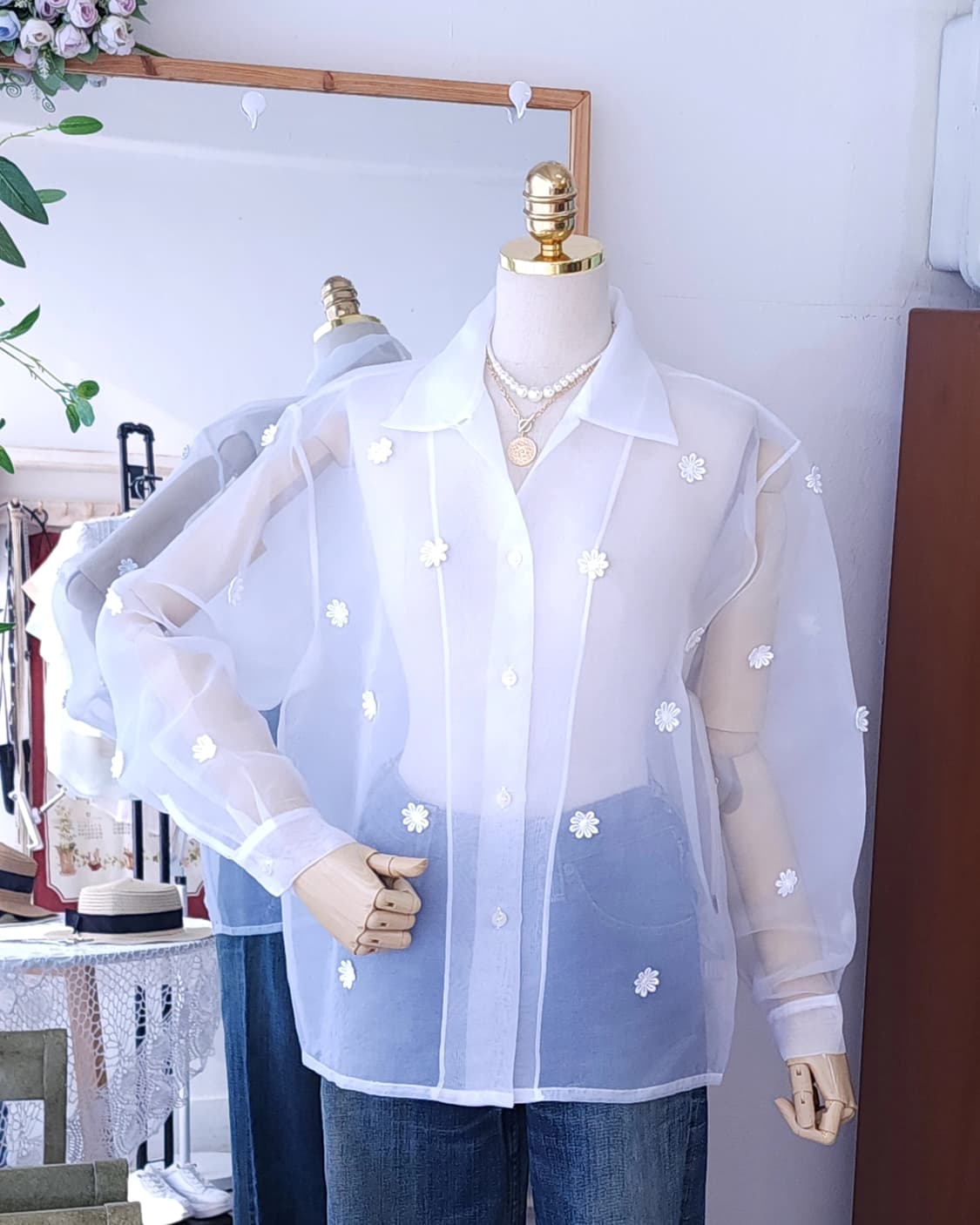 오간자블라우스 상품이미지2