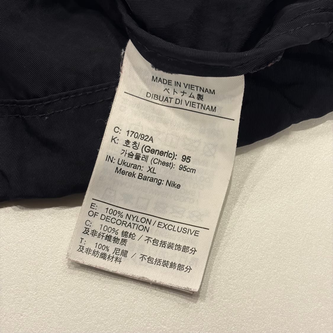 [XL] 나이키 우먼 빅로고 에어 블랙 크롭 자켓 B715 상품이미지8