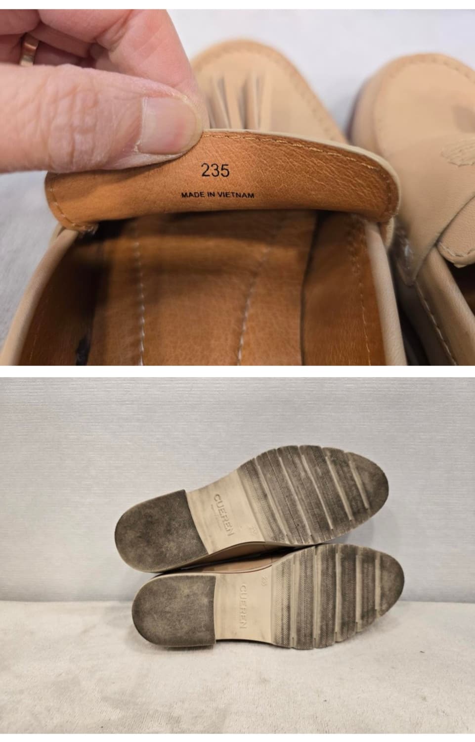 쿠에른 CUEREN 보스톤01 태슬 로퍼 단화 베이지 230~235 상품이미지8