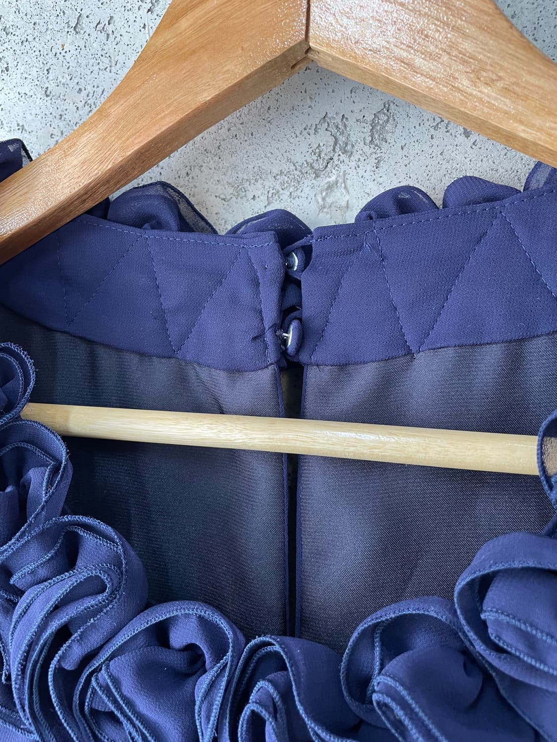 로즈 쉬폰 드레스 딥블루 상품이미지9