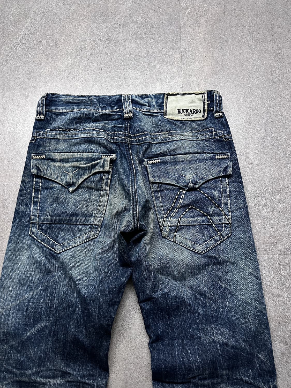 버커루 하드 워싱 데님 팬츠 상품이미지8