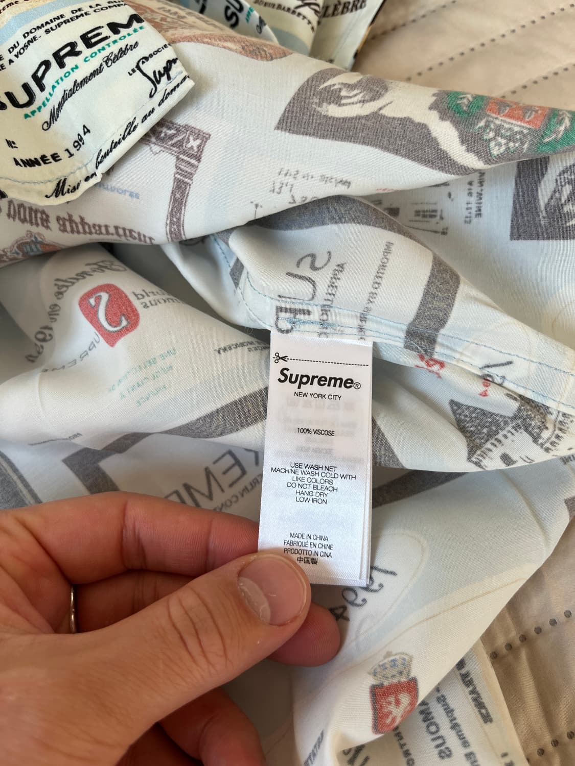 [L] 슈프림 라벨 프린팅 셔츠  상품이미지9
