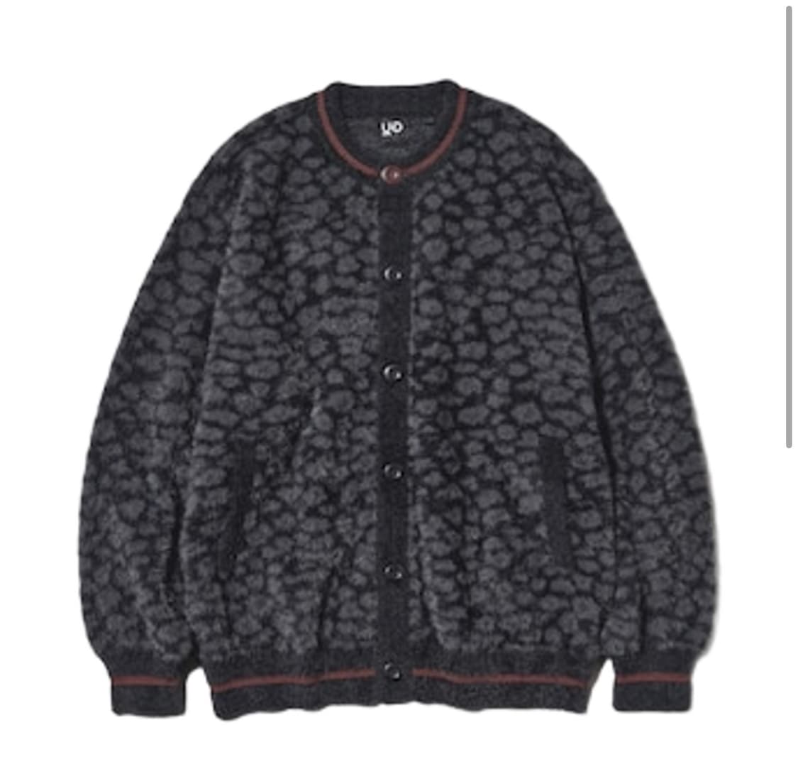 [L]GU X 언더커버 쉐기 가디건 블랙 상품이미지1